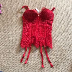 Victoria Secret lace corset.